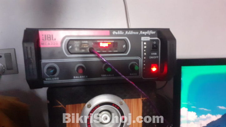 2 transition Amplifier+6 inche speaker